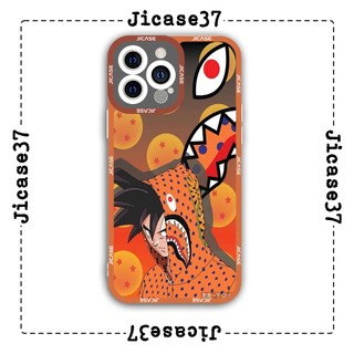 Ốp lưng iphone và samsung xiaomi oppo cạnh vuông Jicase bape dragon ball 