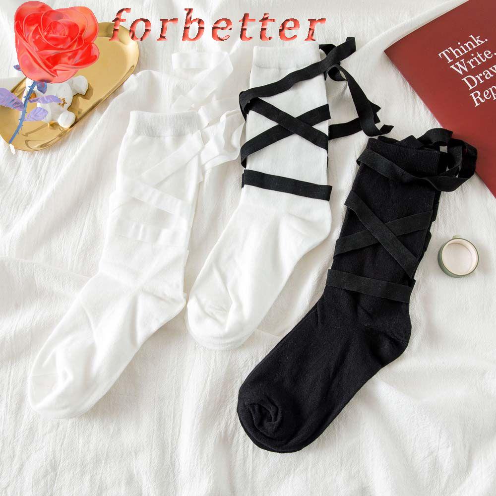 Vớ Dài Qua Gối Phối Ruy Băng Phong Cách Harajuku Nhật Bản Nhiều Màu Sắc Cho Nữ