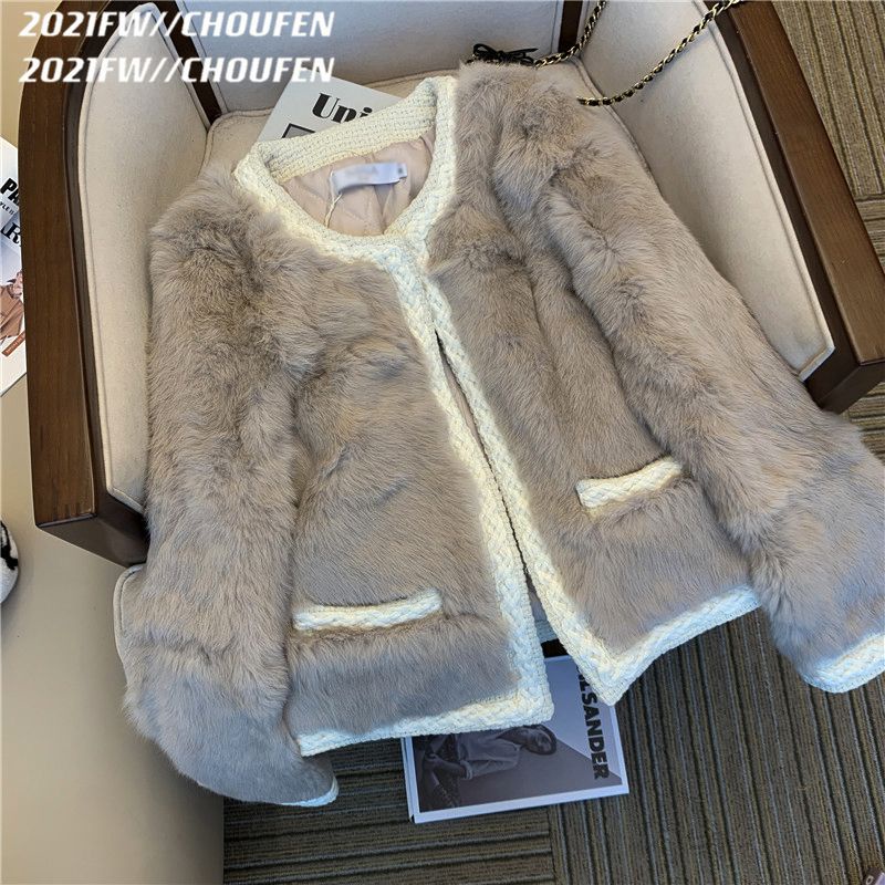 Áo Khoác Lông Một Mảnh Phong Cách Trẻ Trung Thời Trang Mùa Đông 2022 Mới