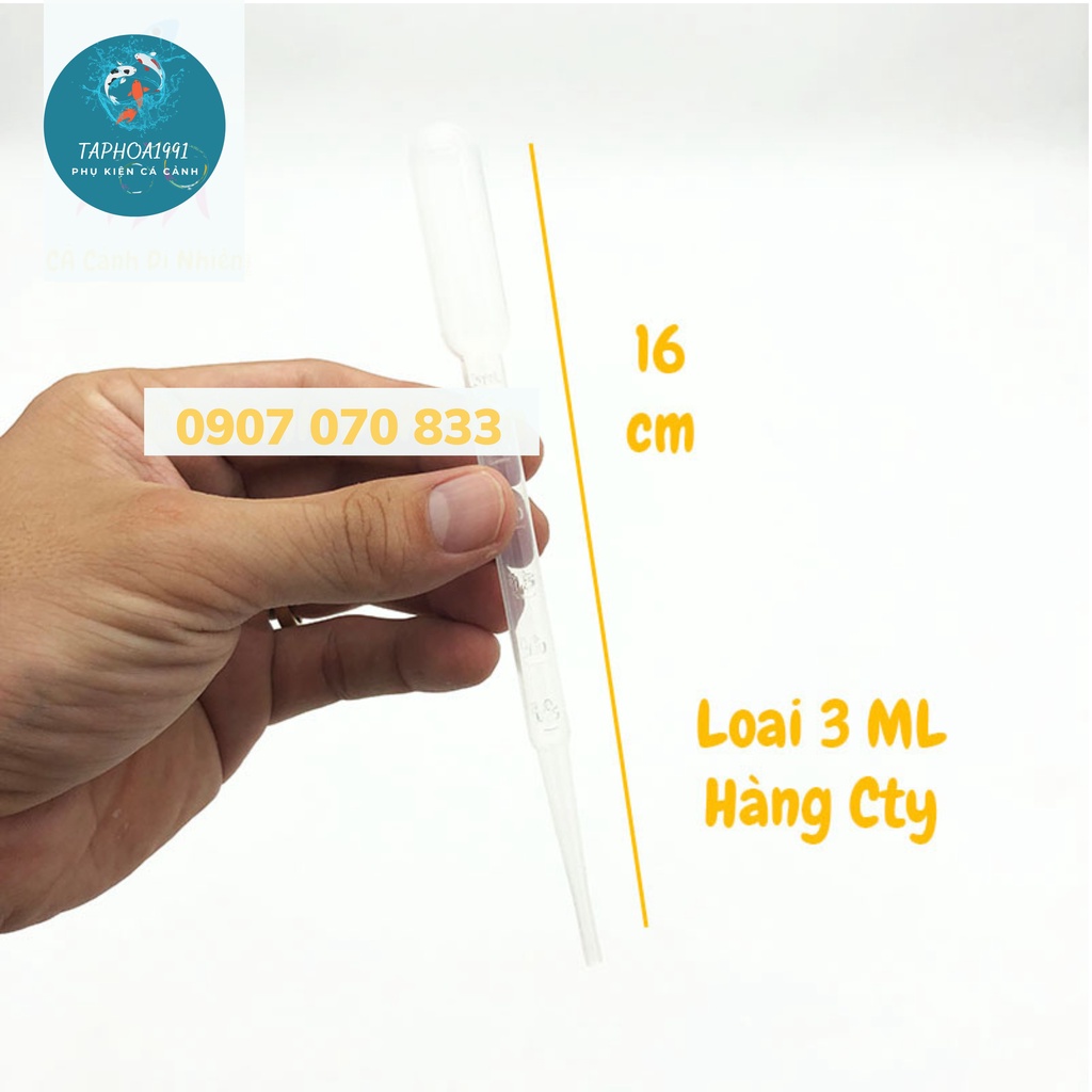Ống Hút Atermia, Artemia Dùng Để Cho Cá Ăn - Ống Pipet Nhỏ Giọt [ỐNG HÚT 3ML]