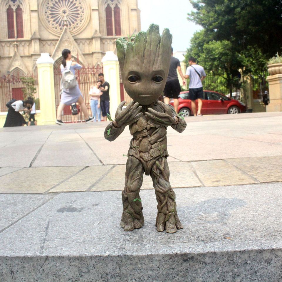 ✨Set 4 Mô Hình Nhân Vật Bé Groot Trong Phim Vệ Binh Dải Ngân Hà