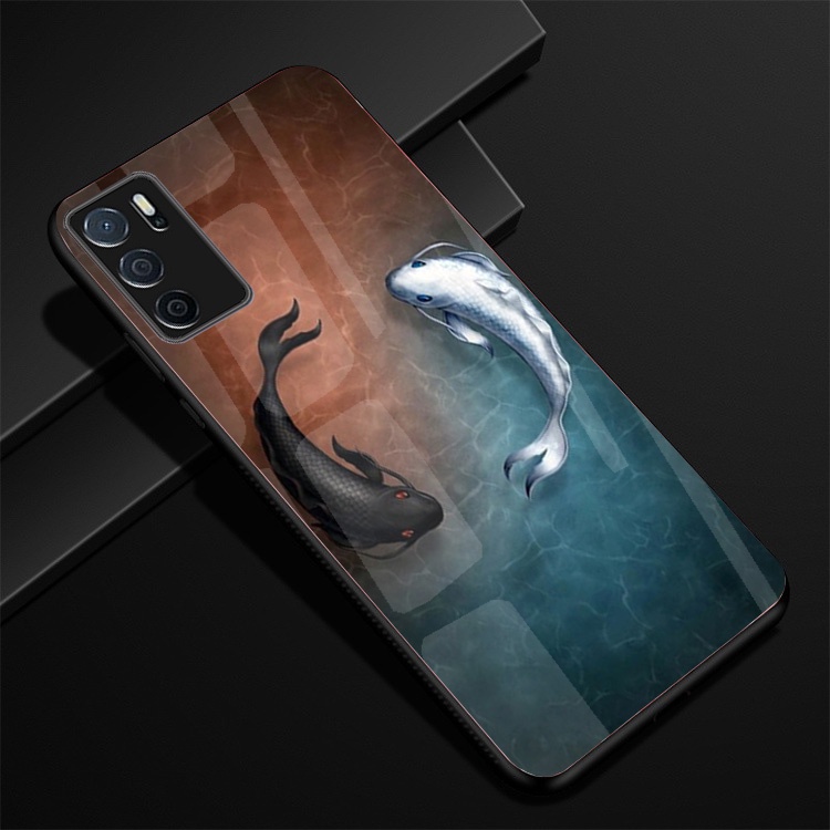 Ốp Lưng OPPO A16 mặt kính cường lực cao cấp thiết kế Độc Quyền