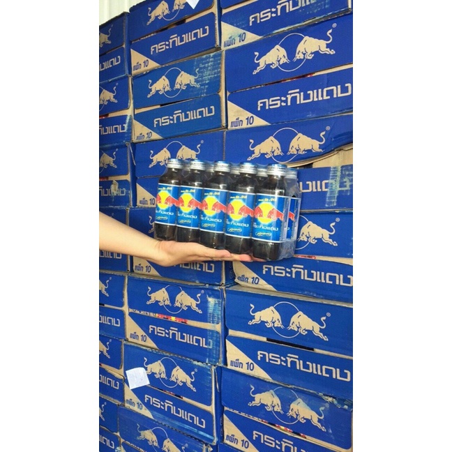 Thùng 50 Chai Bò Húc Nộ Địa Thái Lan Chai Thủy Tinh Redbull Date Mới rẻ hàng mới về