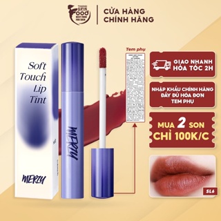 Son Kem Siêu Lì, Siêu Mịn Môi Hàn Quốc Merzy Soft Touch Lip Tint 3g