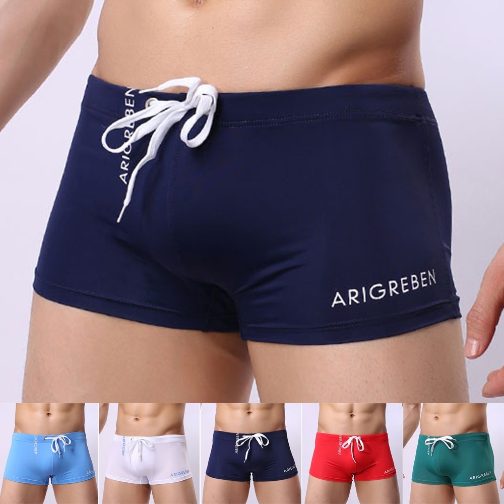 Quần Bơi Boxer Nhanh Khô Xuyên Thấu Gợi Cảm Cho Nam