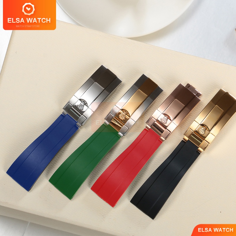 Dây đồng hồ rolex 20mm dây đồng hồ 20mm dây đồng hồ cao su rolex dây đồng hồ Daytona dây đồng hồ Green