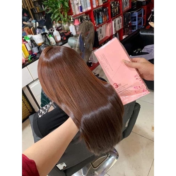 Duỗi Tóc Hoa Anh Đào Không Cần Dập Định Hình - Kem Duỗi Hoa Anh Đào 3in1