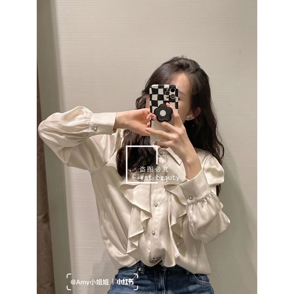 Áo sơ mi trắng thô đũi zara xuất xịn