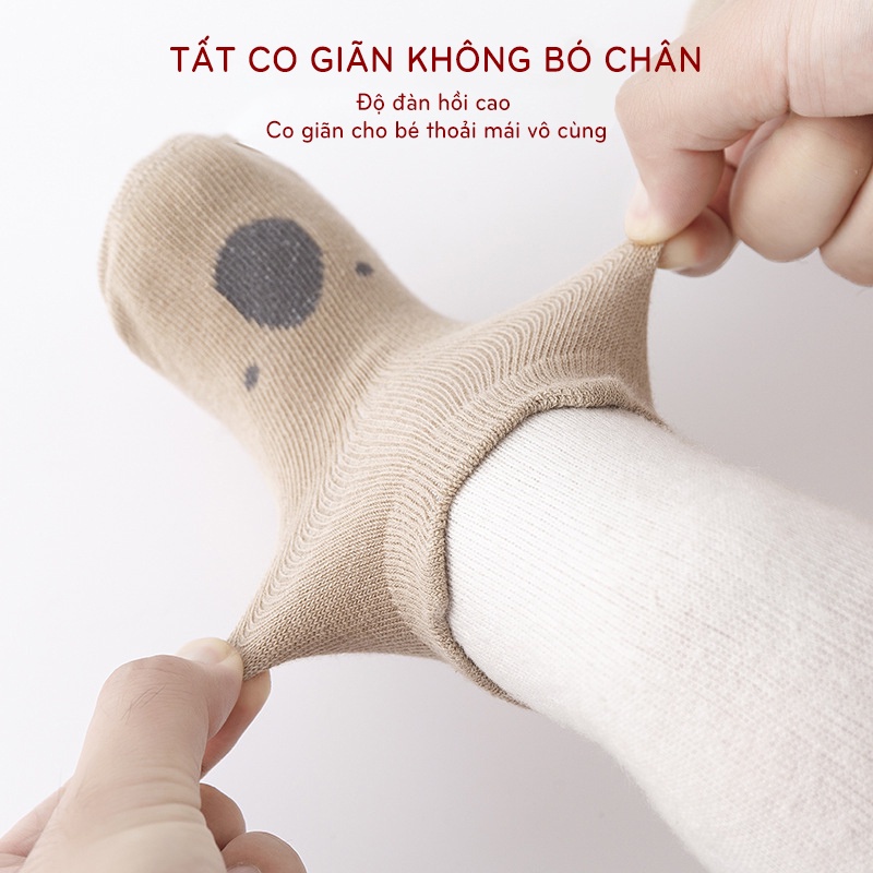 Tất Vớ Chống Trơn Trượt Cho Bé Trai Bé Gái KYS+ Hoạ Tiết Dễ Thương Chất Vải Thoáng Khí TL02