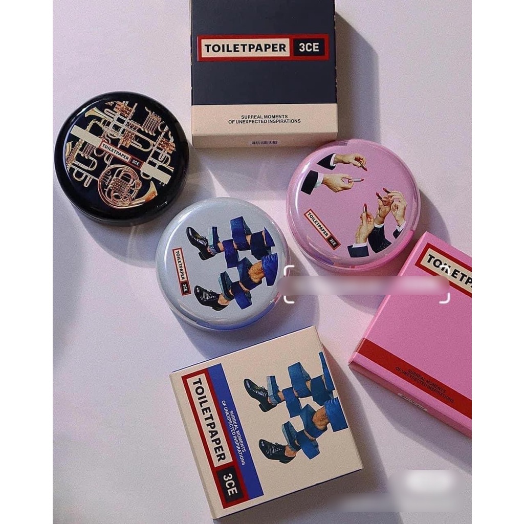 CÓ SẴN [3ce X Toiletpaper) Phấn Phủ Nén Kiềm Dầu 3ce Makeup Fix 9g