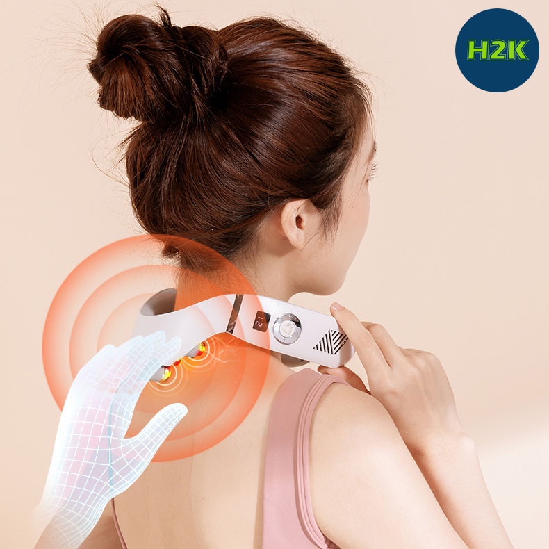 Máy Massage Cổ Vai Gáy Cột Sống Thế Hệ Mới Với 8 Đầu Xoa Bóp 3D - Massage Cao Cấp Giảm Đau Thư Giãn Công Nghệ Nhật Bản