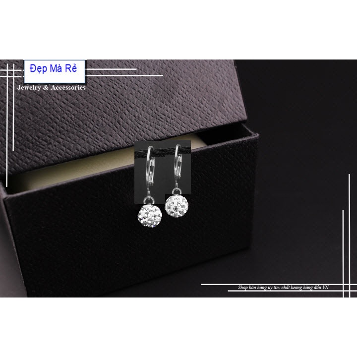 ( Đảm bảo hạt đá khít đều đẹp ) Bông tai hạt châu inox nữ xinh xắn - Cam kết 1 đổi 1 nếu hoen , gỉ sét