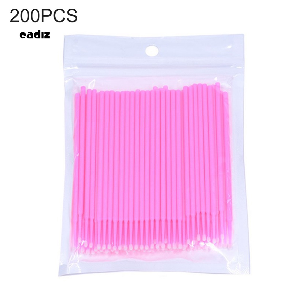 Hộp 200 Tăm Bông Cotton Nhẹ Dùng Một Lần Cho Trang Điểm Lông Mi / Lông Mi