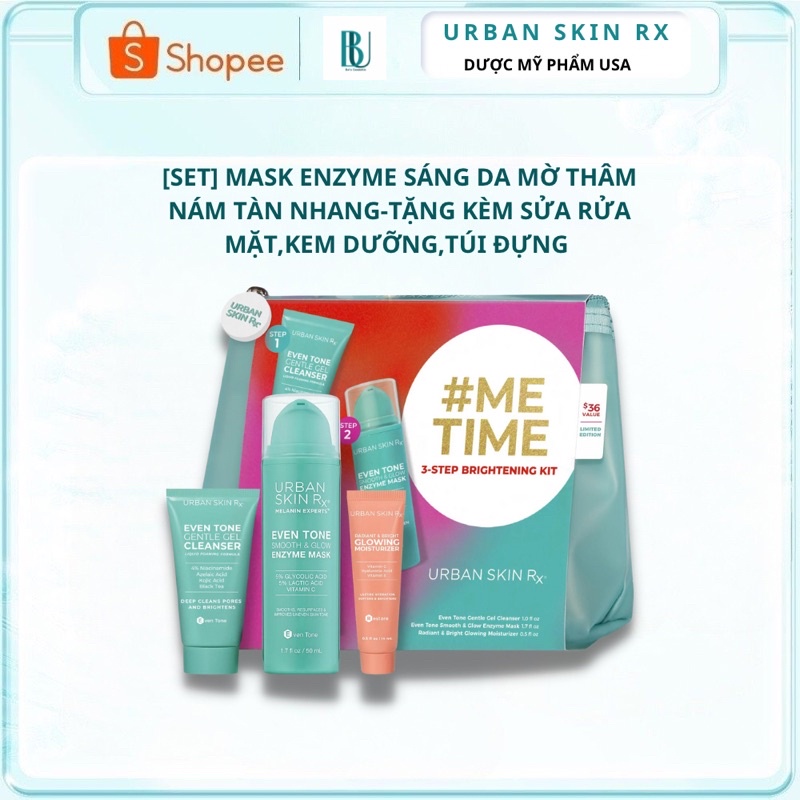 Mặt Nạ Trắng Sáng Căng Bóng Da Urban Skin Rx Even Tone Smooth & Glow Enzyme Mask 50ml