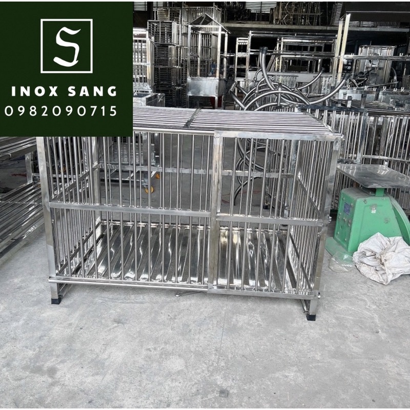Chuồng chó inox các kích thước. Ship hoả tốc TPHCM
