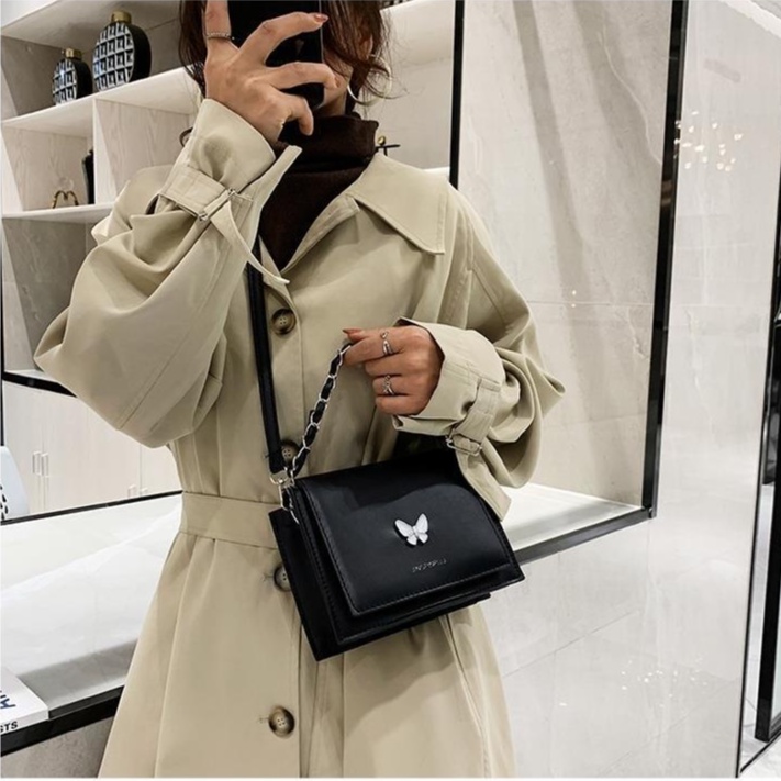 Túi Đeo Vai Họa Tiết Bướm Xinh Xắn Thời Trang