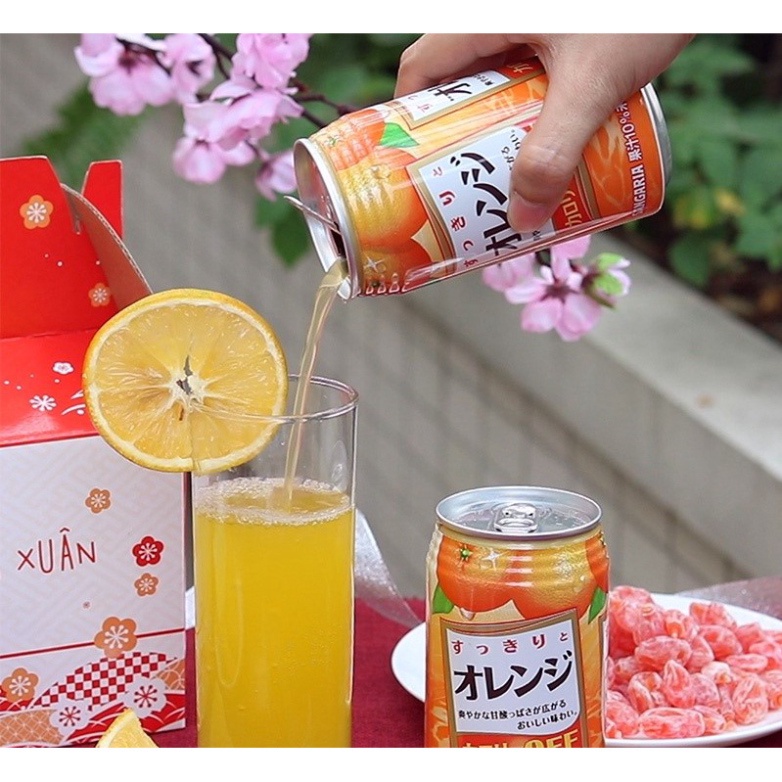 Nước ép Sangaria cắt giảm calories 340g, Nước soda Sangaria Hajikete nhiều vị 350g Nhật Bản