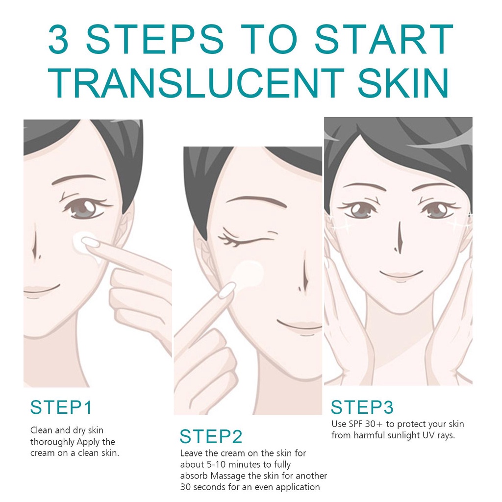 Kem Làm Trắng Da 60ml Loại Bỏ Tàn Nhang Và Đốm Đen N3Y5