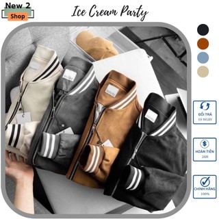 Áo khoác bomber Da Lộn - Áo bomber nam dày đẹp lót gió phối viền thời trang phong cách cao cấp
