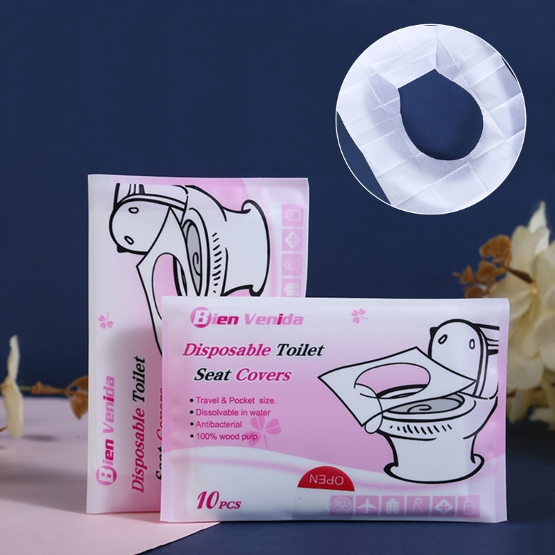 Miếng Lót Bồn Cầu Dùng Một Lần Tiện Dụng Khi Đi Du Lịch