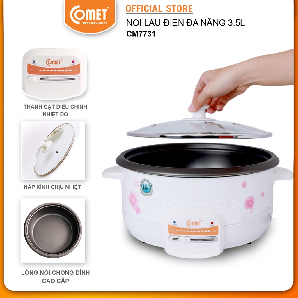 Nồi lẩu điện 3.5L COMET - CM7731