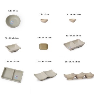 Chén đựng nước chấm,gia vị nhựa Melamine nhám nâu