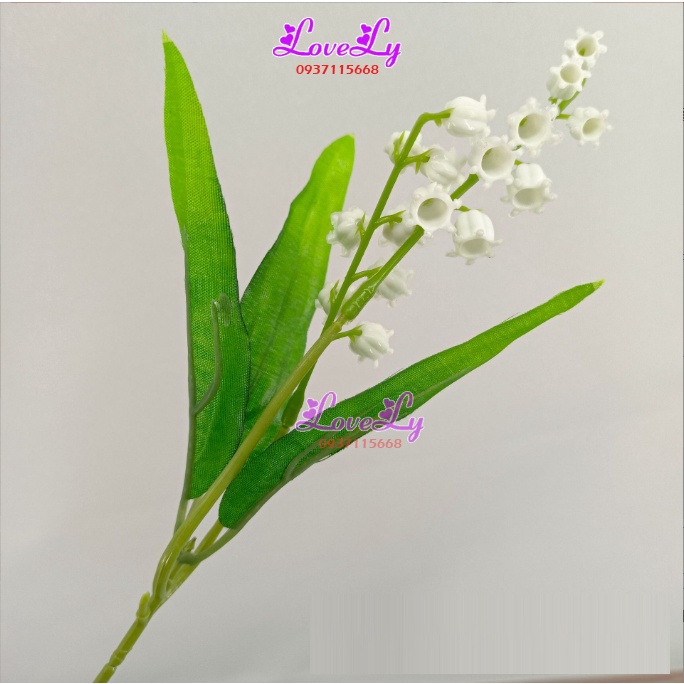 Hoa Giả- Hoa Chuông nhựa hoa linh lan trang trí làm hoa bó cầm tay cô dâu