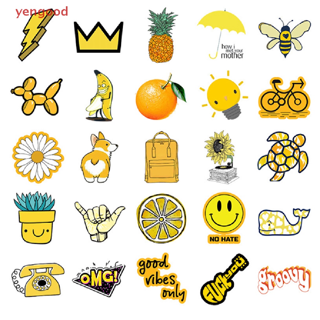 Bộ 50 Miếng Dán Trang Trí Va Li / Ván Trượt Hình Anime Dễ Thương Cho Bé Gái