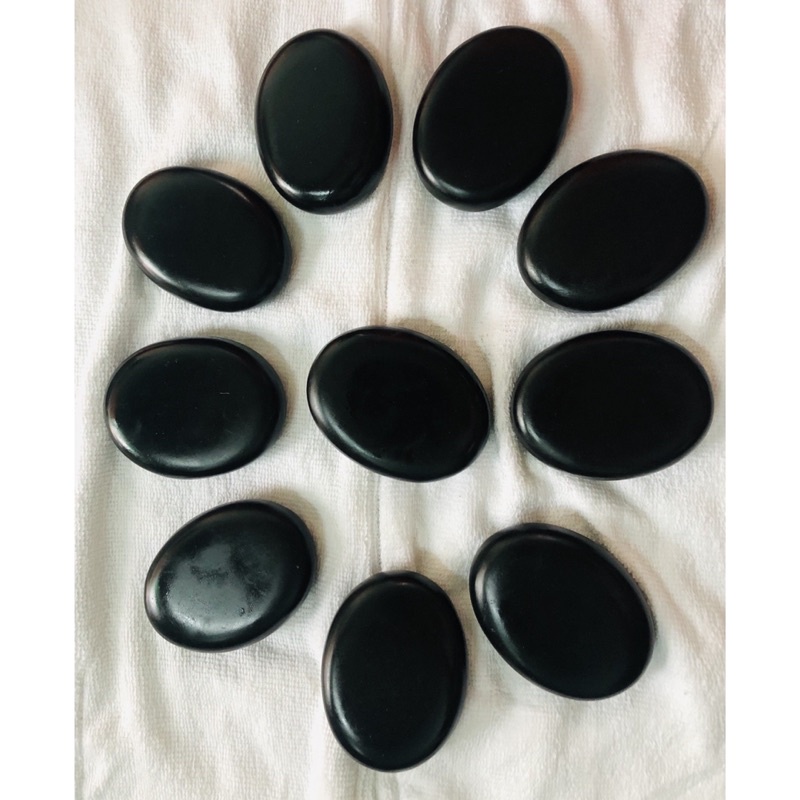 Đá nóng massage hình tròn và oval size lớn