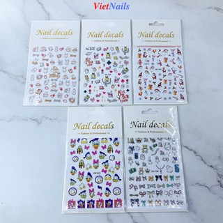 Sticker dán móng noel mới nhất 2022 hình dán trang trí móng nail