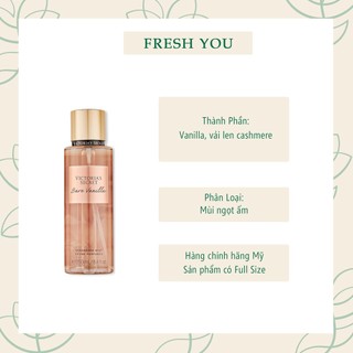 Bare Vanilla - Full Xịt thơm toàn thân body mist Victoria's Secret - fresh you
