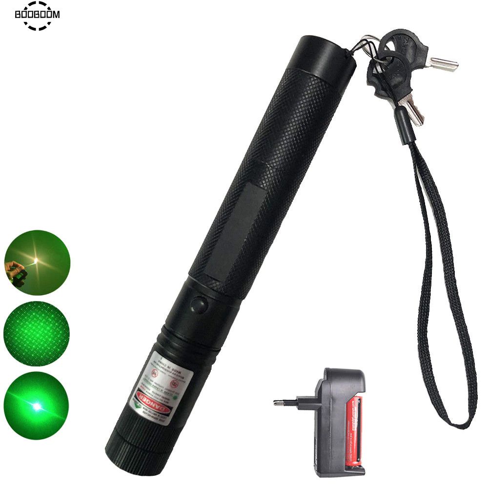 Công Suất Mạnh Mẽ 1000M Xanh Lá Bút Chỉ Laser Đèn Pin Cao Cấp Điều Chỉnh Lấy Nét Bút Chỉ Laser Bút Chỉ Laser Booboom