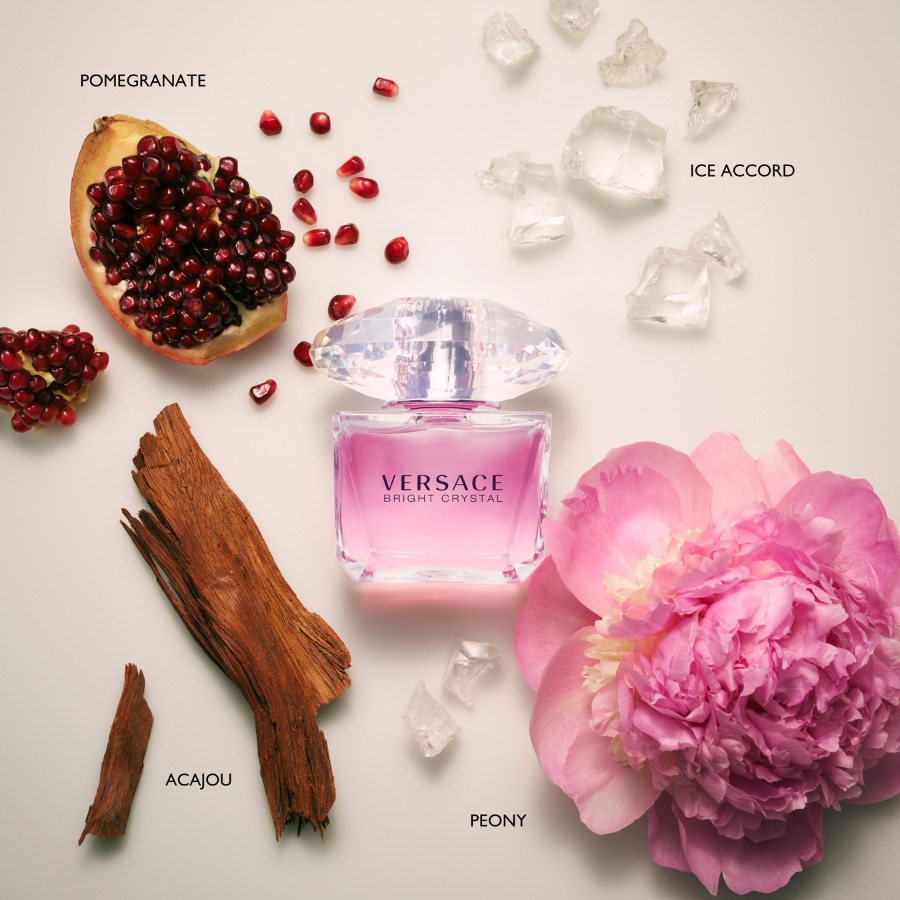 VERSACE Bright Crystal EDT nước hoa nữ nổi bật hương Hoa Mẫu Đơn Quả Lựu Gỗ Acajou