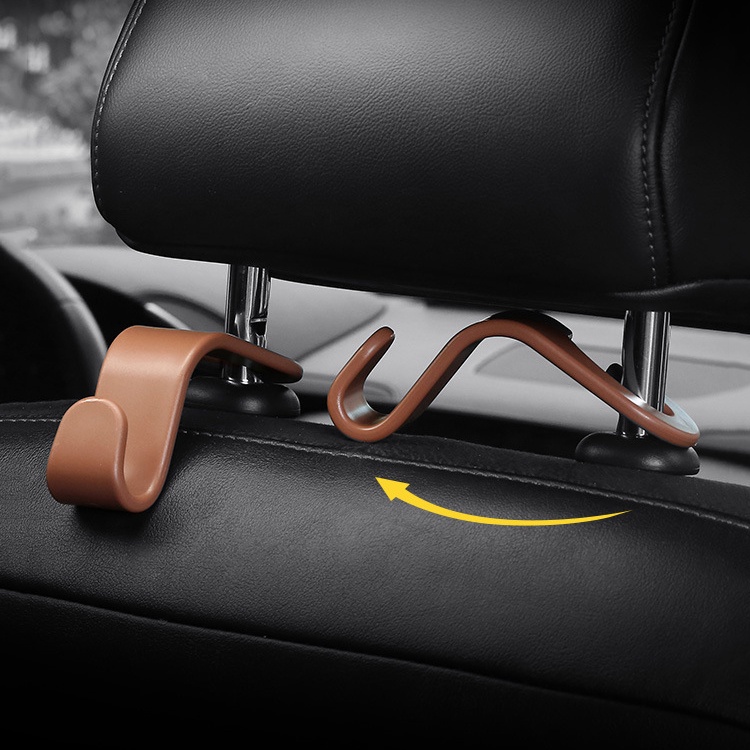 Set 2 Móc Treo Túi Xách / Điện Thoại Gắn Lưng Ghế Ô Tô Chịu Lực Tốt