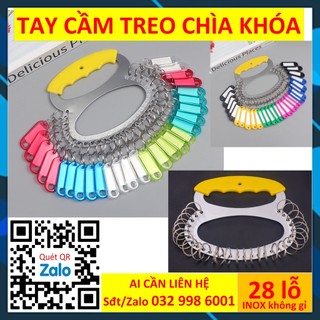 Tay cầm Móc chìa khóa 28 lỗ Thẻ chìa khóa Key tag Móc khóa tag Thẻ đánh dấu vali hành lý valy magic1