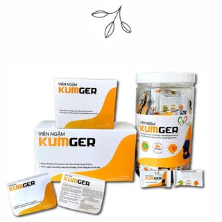 Kẹo Ngậm Ho Kumger  hỗ trợ bổ phế, giảm ho, giảm đau họng (Hộp Lớn 100 Viên/Hộp)