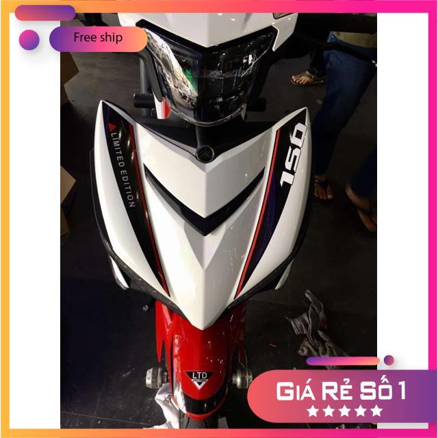 FREE SHIP + QUÀ TẶNG Tem rời xe Exciter 150 LTĐ chế trắng đỏ