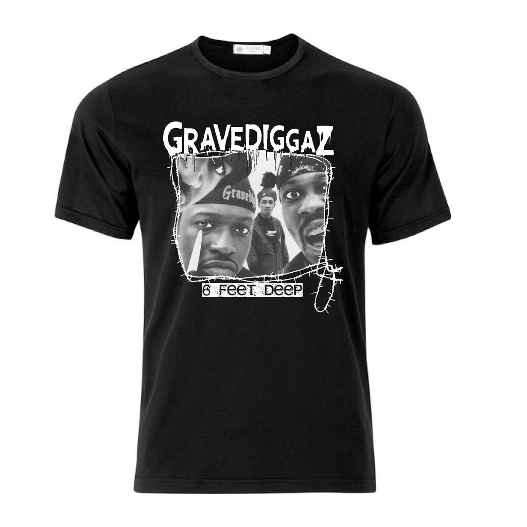 Gravediggaz Old School Hip Hop Áo Đen