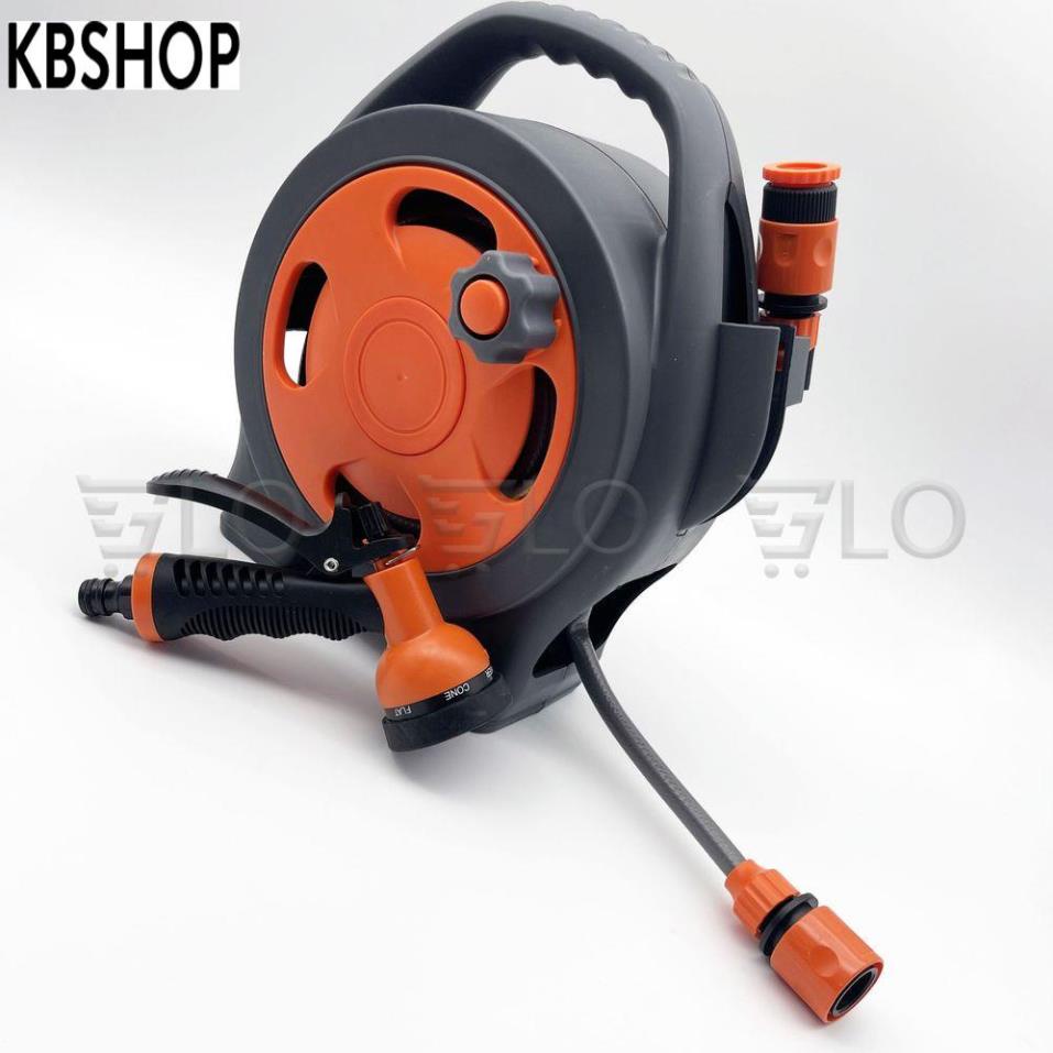 [HCM] Bộ Vòi Rửa Xe, Tưới Cây Rulo Thu Cuộn Ống Nước