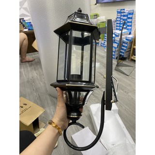 Đèn tường đồng - đen - kèm bóng