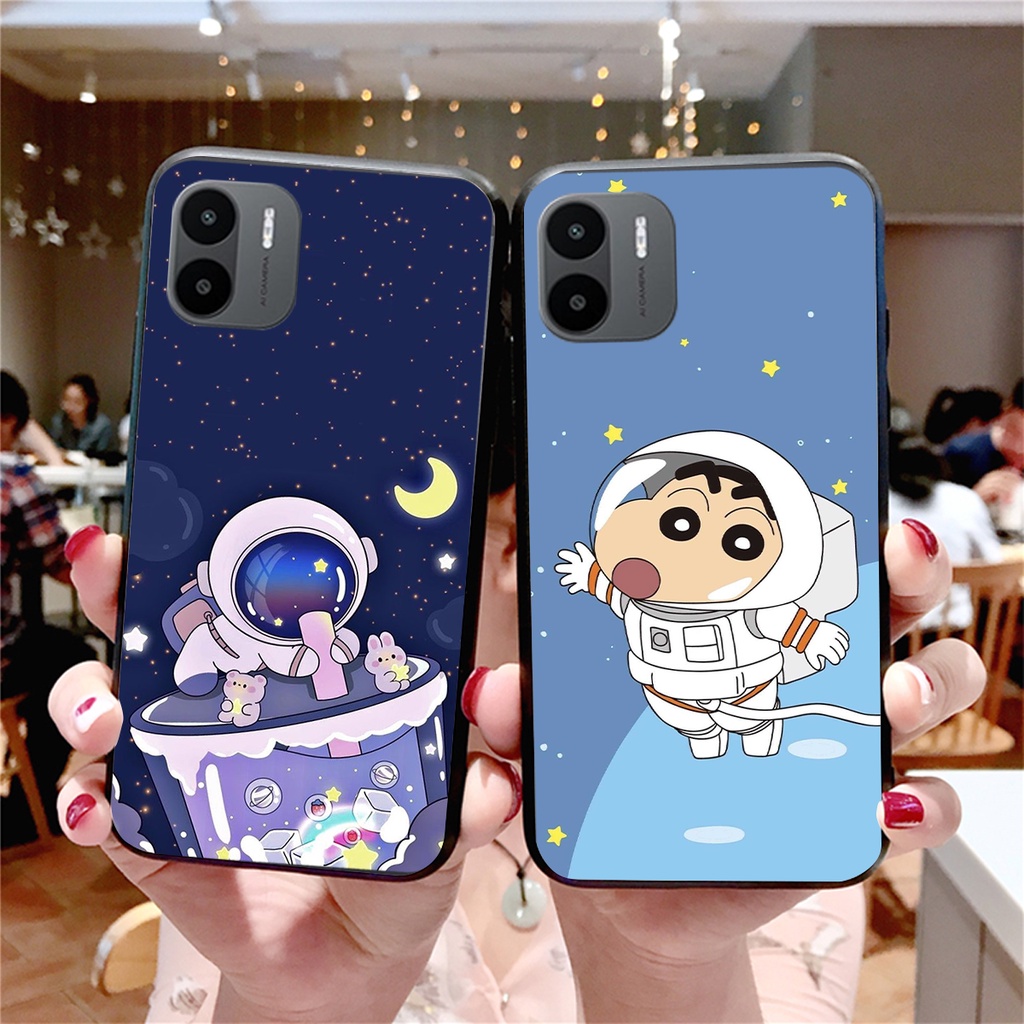 Ốp lưng Xiaomi Redmi A1 BEARBRICK, KAWS phi hành gia hoạt hình cute cực đẹp