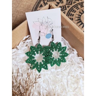 [Sẵn] Hoa tai handmade vòng lá