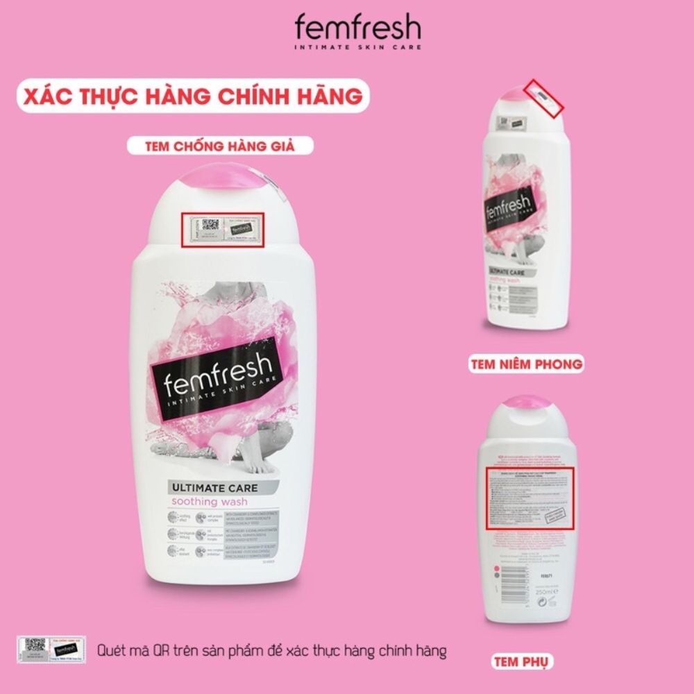 Dung dịch vệ sinh phụ nữ femfresh Daily active Wash nhập khẩu Anh Quốc