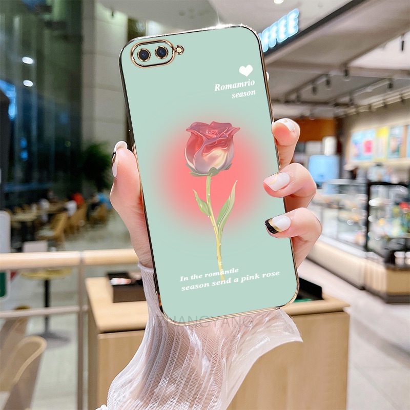 ốp lưng iPhone x iPhone xs iPhone xs max iPhone xr Ốp Điện Thoại silicone Mạ Điện Họa Tiết Hoa Hồng Cho iPhone x iPhone xs iPhone xs max iPhone xr