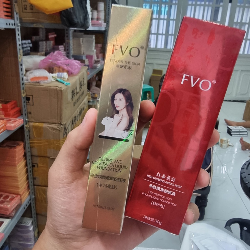 Kem nền BB dạng lỏng che khuyết điểm FVo nâng tone và lâu trôi 30gr