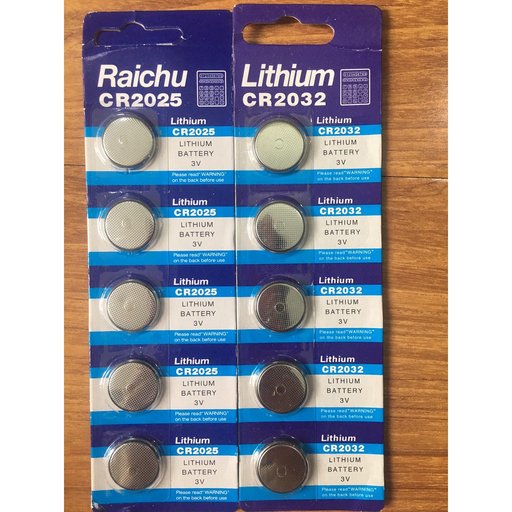 Pin  cúc CMOS CR2032 / CR2025 / CR2016 / CR1632 / CR1616 / CR1620 / CR1220 lithium 3V - Pin máy tính bỏ túi lithium 3V