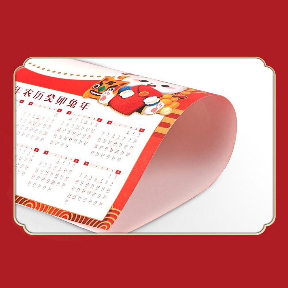 Lịch Vẽ Tranh Thư Pháp Tự Làm Họa Tiết Hoạt Hình Hợp Thời Trang