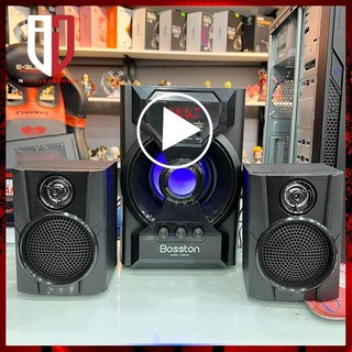 Loa máy vi tính laptop bluetooth để bàn có dây đèn led chính hãng 2.1 BOSTON T1850
