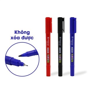 Bút lông dầu không xóa được gx-pm02, 2 đầu bút - hồng hà 6669