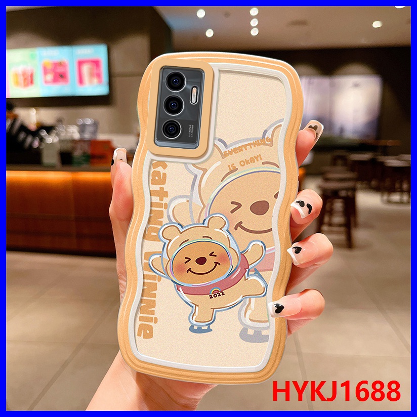 Ốp lưng Vivo V23E Ốp Lưng tpu Mềm Họa Tiết Gợn Sóng Cho Vivo V23E